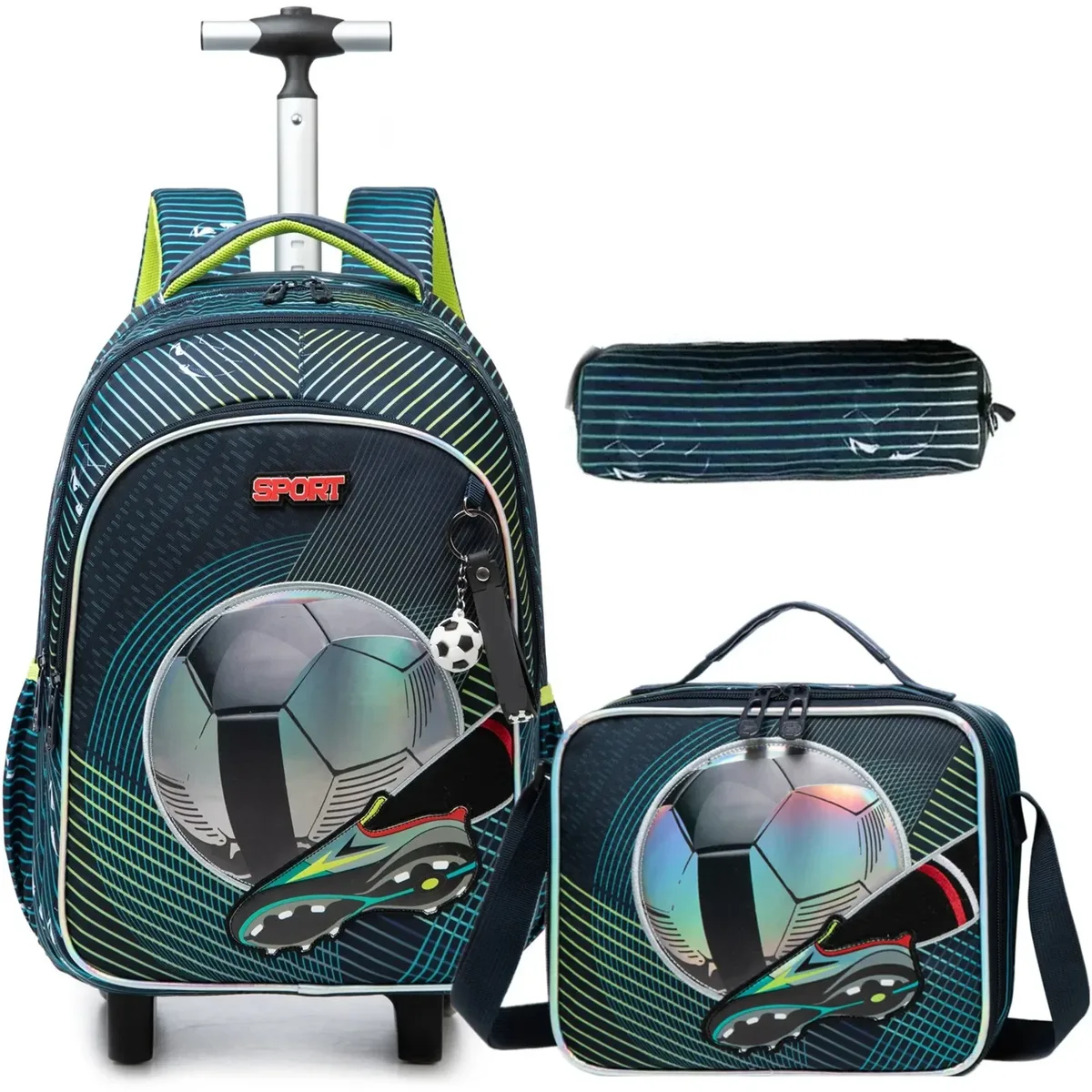 sac à dos à roulettes avec ruban nœud papillon pour enfants, sacs à dos mignons pour filles, sac à roulettes pour élèves du primaire
