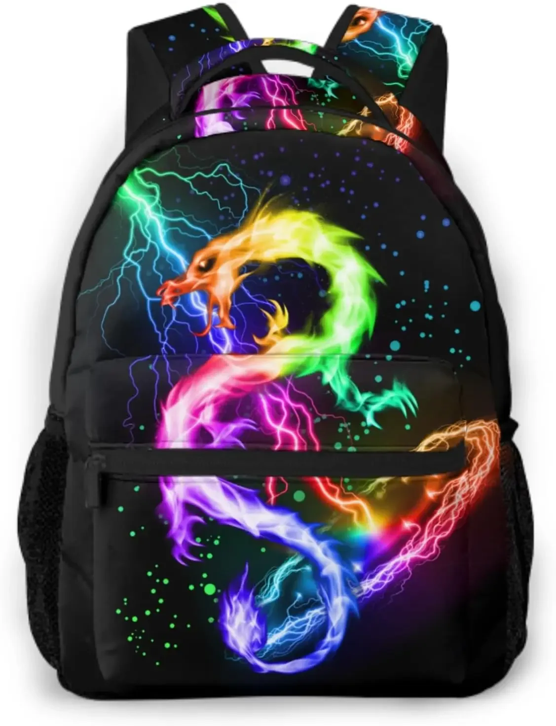 sac à dos dragon bleu, sac à livres à éclairage cool pour enfants, adolescentes, filles et garçons, cadeaux de retour à l'école pour 2e 3e 4e 5e 6e année