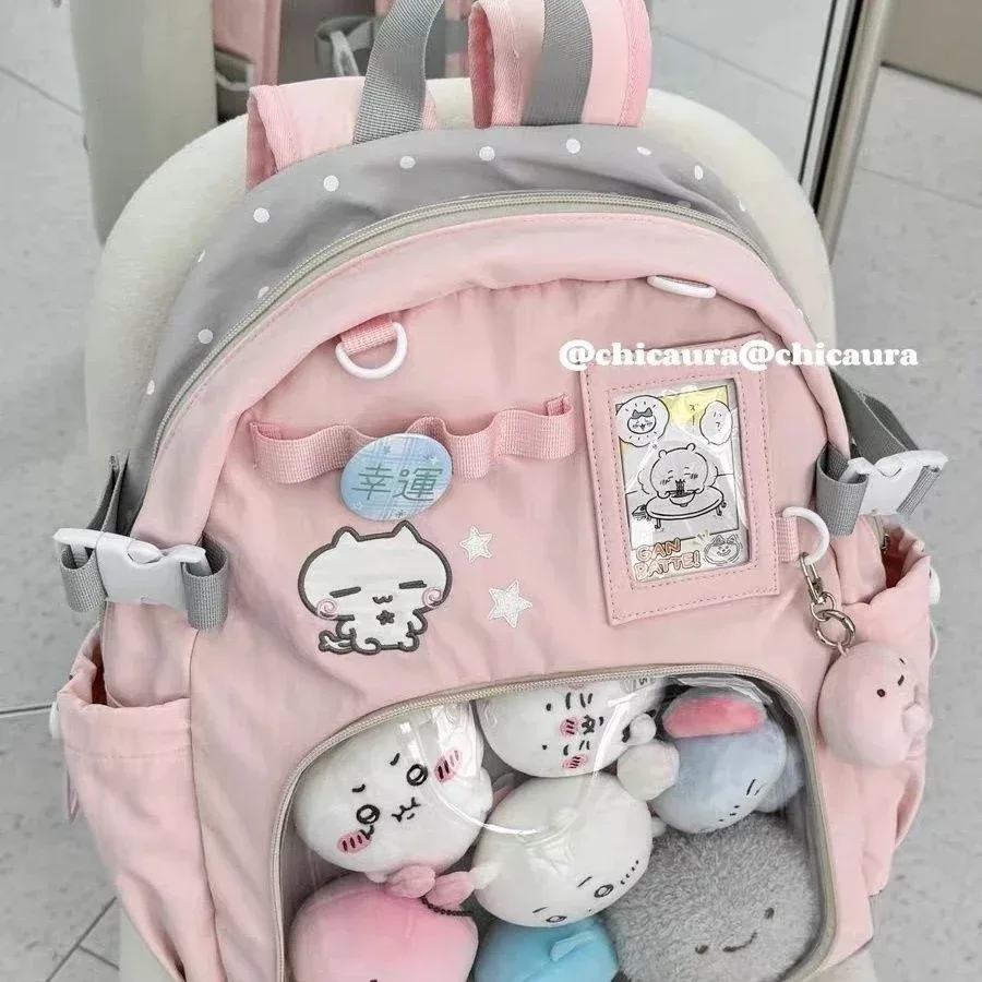 nouveau sac à dos japonais pour filles, mignon et élégant, grande capacité, polyvalent, pour les trajets quotidiens, sac à dos ulzzang diy ita bag, sac pour poupées