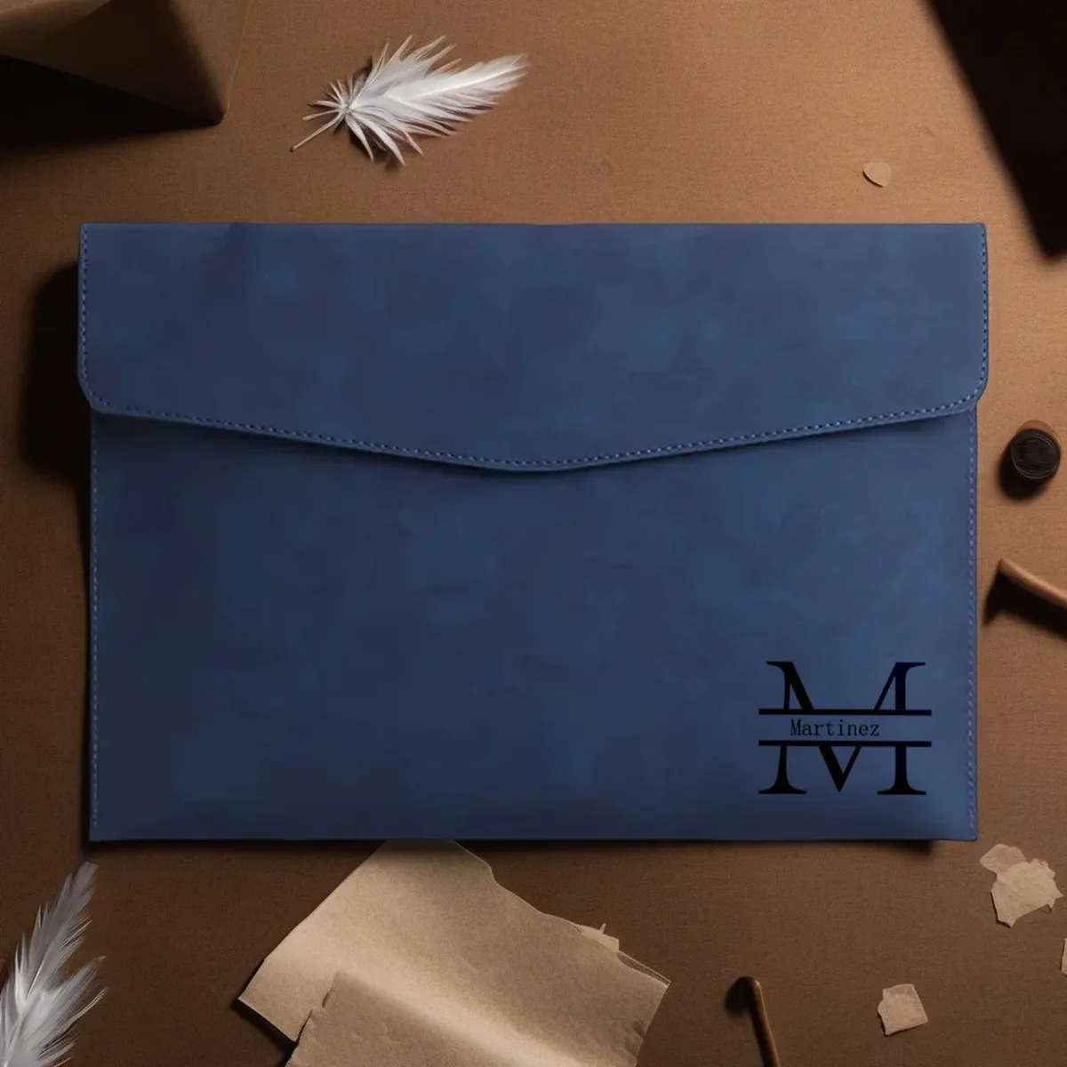 porte-documents a4 en cuir pu personnalisé avec nom, 5 couleurs, classeur pour le bureau et les voyages, organiseur élégant