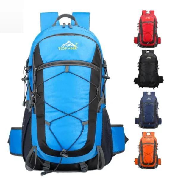 sac à dos d'escalade étanche pour hommes et femmes, sac à dos de sports de plein air, sacs à dos de voyage, camping, randonnée, trekking, 50l