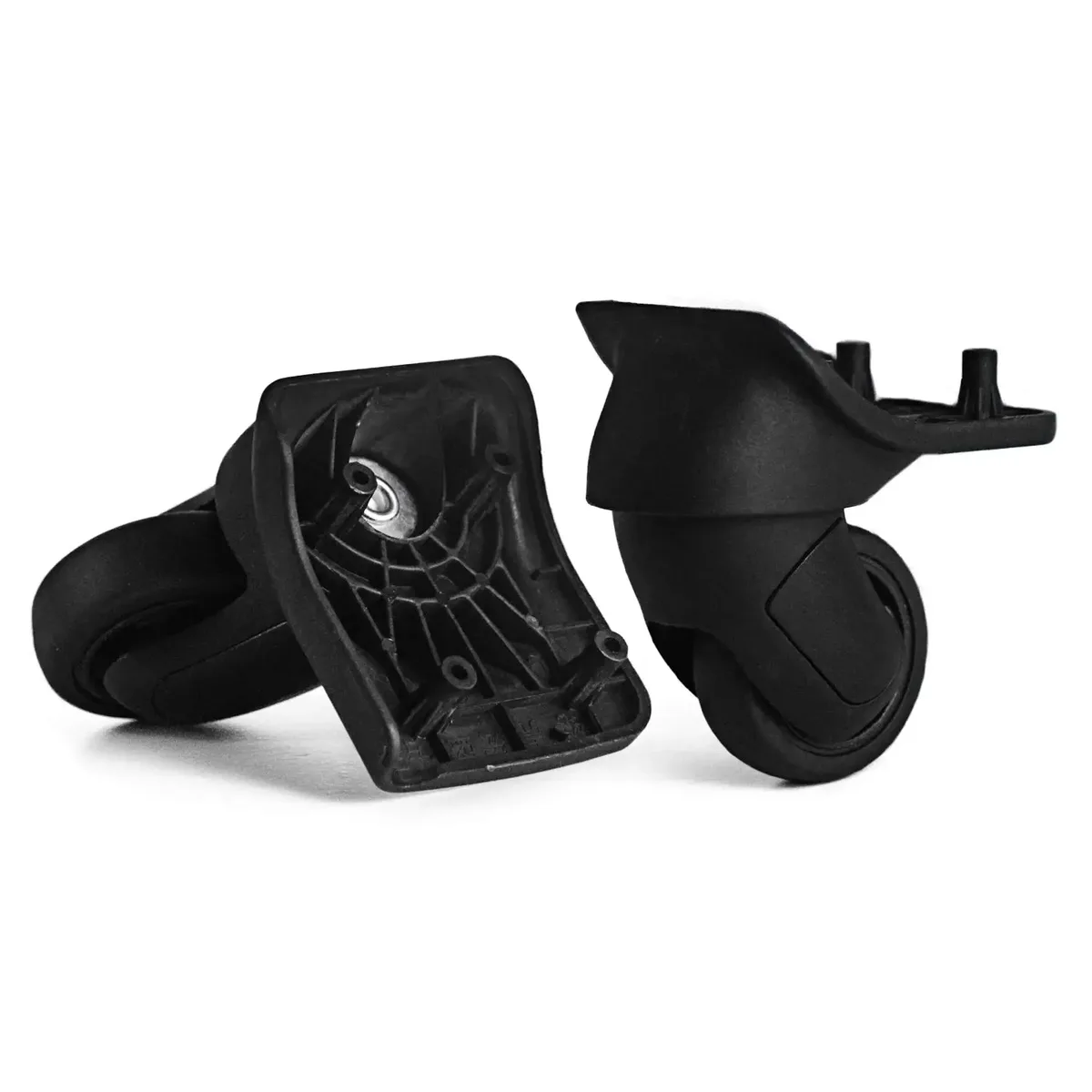 guguluza 1 paire de roues de rechange pour bagages 360 ° pièces de sac à bagages de voyage de roue de réparation de valise de roulette de spinner # st198