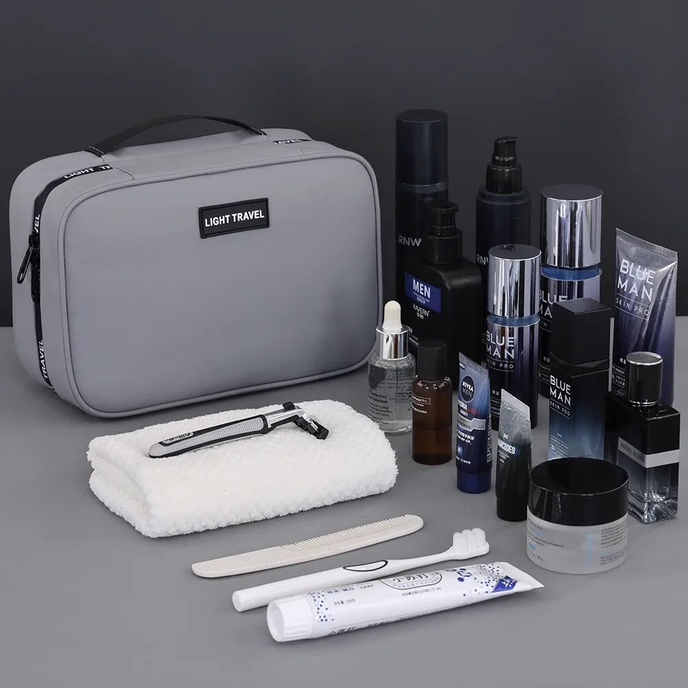 trousse de toilette suspendue étanche, grande capacité, trousse de voyage portable, trousse à cosmétiques pour hommes et femmes, pochette de lavage