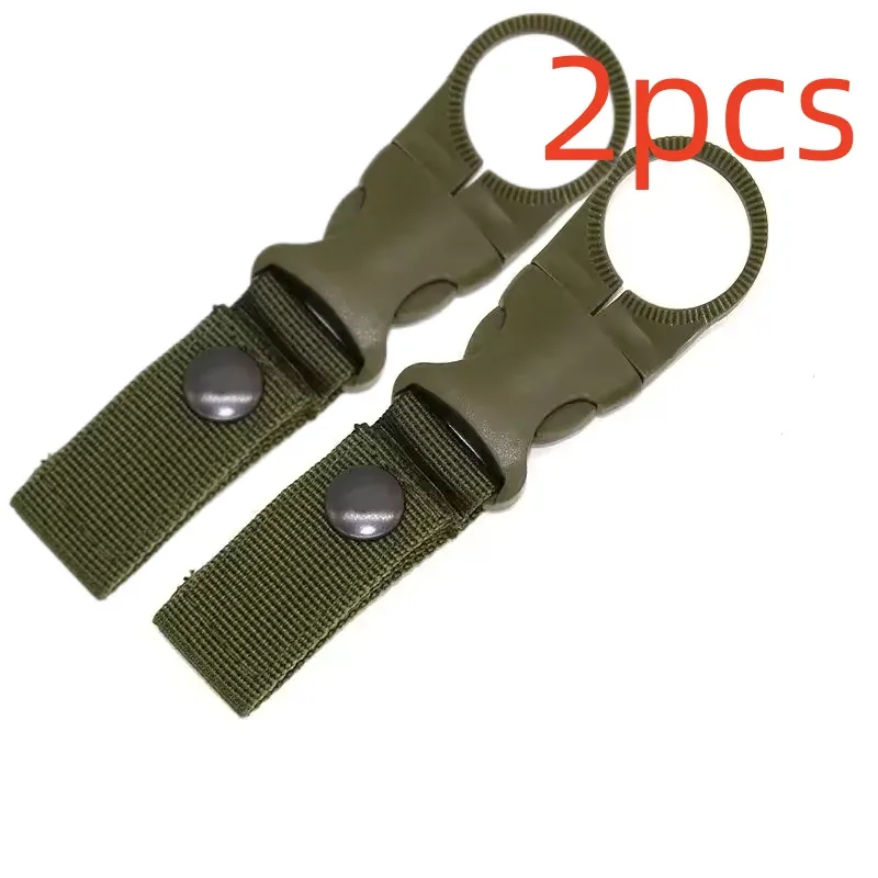 mousqueton porte-bouteille d'eau, clip de fixation pour ceinture et sac à dos, en sangle nylon multifonction