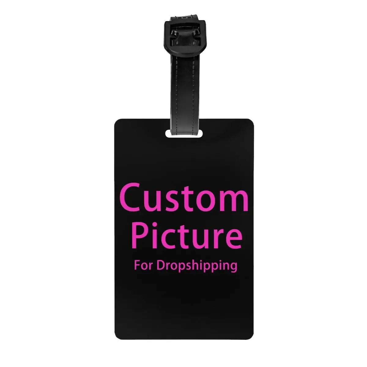 étiquettes de bagages personnalisées avec logo diy pour animaux de compagnie, étiquettes de bagages à impression photo personnalisée tendance, étiquettes d'identification avec couverture de confidentialité