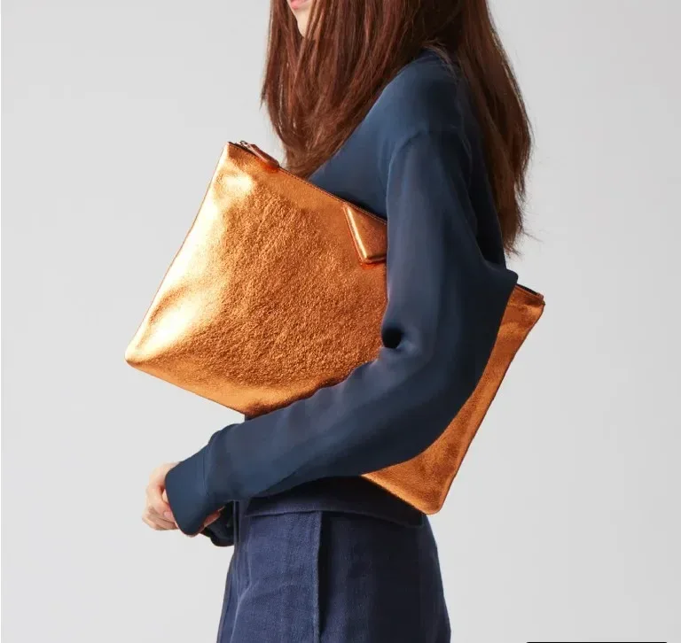 sacs à main de luxe pour femmes, pochettes de créateur, sacs enveloppe en cuir pu, porte-documents a4, portefeuille, couleur argent, nouvelle collection 2026