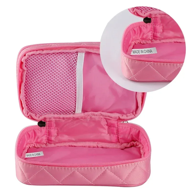 sac à cosmétiques pour femmes, sac de maquillage imperméable à double couche, organisateur d'accessoires de voyage, trousse de toilette multifonction de grande capacité