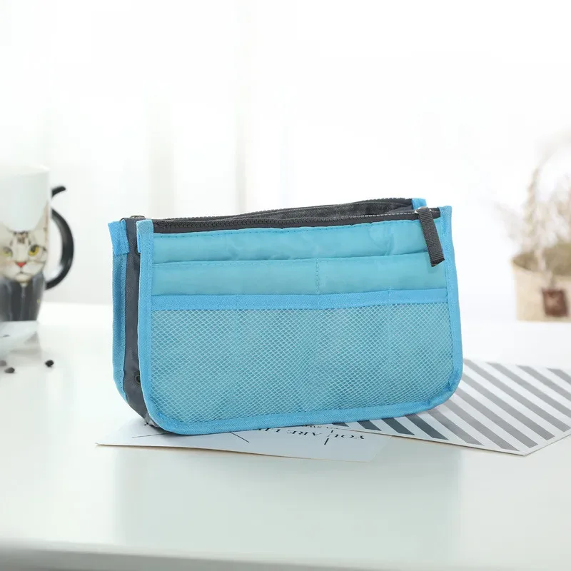trousse de maquillage portable en toile pour hommes et femmes, sacs de voyage, trousse de maquillage, trousse de maquillage, trousse de toilette multifonctionnelle décontractée, sac à main de rangement