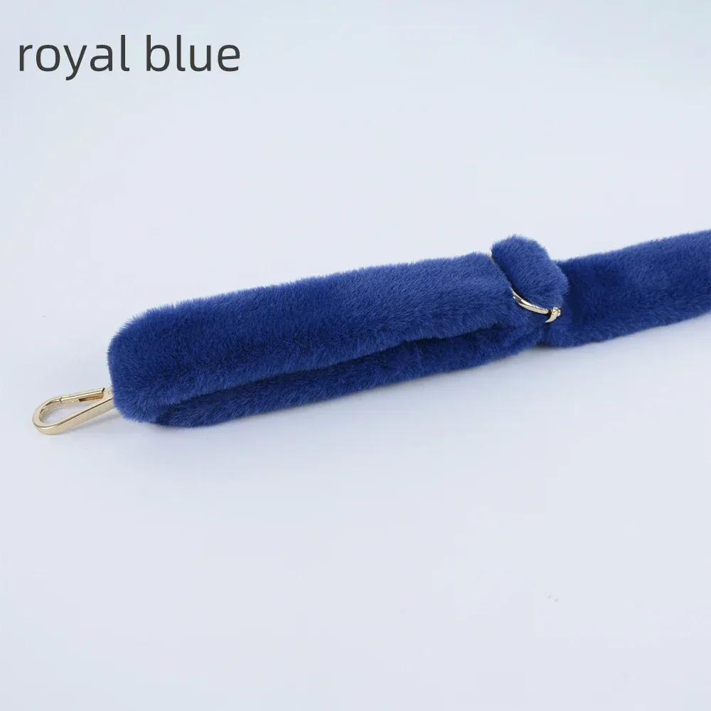 sangle de sac en peluche réglable, longue longueur chaude d'hiver, ceinture de remplacement en fourrure pour femmes, sacs à bandoulière, accessoires, 1 pièce