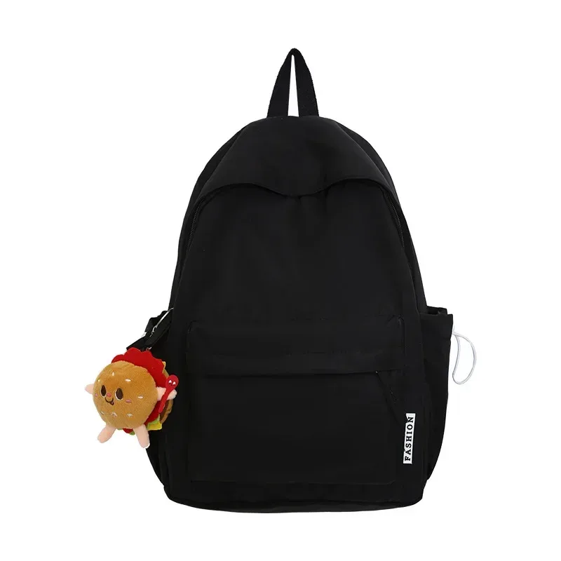 sac dos nylon unisexe noir rose beige vert khaki jaune voyage décontracté polyester intérieure fendue extérieure limon