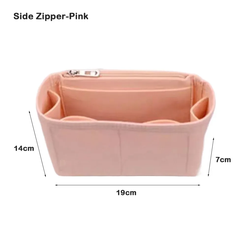 multi-couleur nouvelle feutre insérer doublure maquillage organisateur pochette sac à main sac fourre-tout sac interne sac de rangement cosmétique organisateur