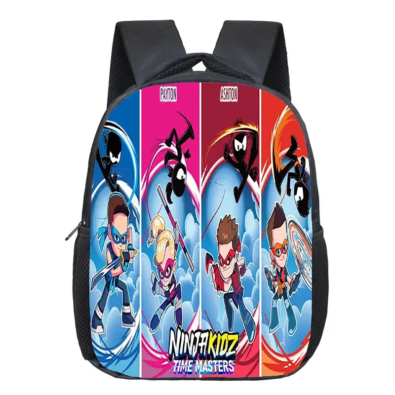 sac à dos ninja kidz pour enfants de 12 pouces, sac à livres pour la maternelle, sacs d'école à la mode pour enfants, sac à dos de voyage décontracté, sac à double épaule