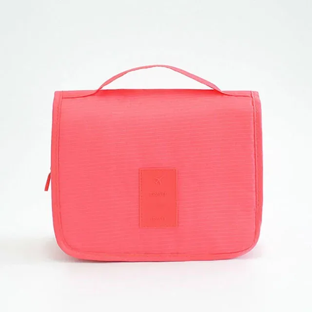 sac à cosmétiques pochette de voyage pour femmes articles de toilette imperméables organisateur de beauté dames salle de bain nécessaire sac de rangement de maquillage avec crochet de lavage
