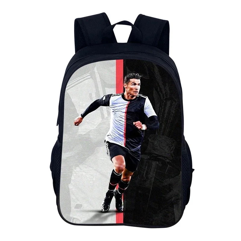 ronaldo sacs à dos étudiant football étoile sacs d'école enfants sport de plein air voyage cr sac à dos cadeau