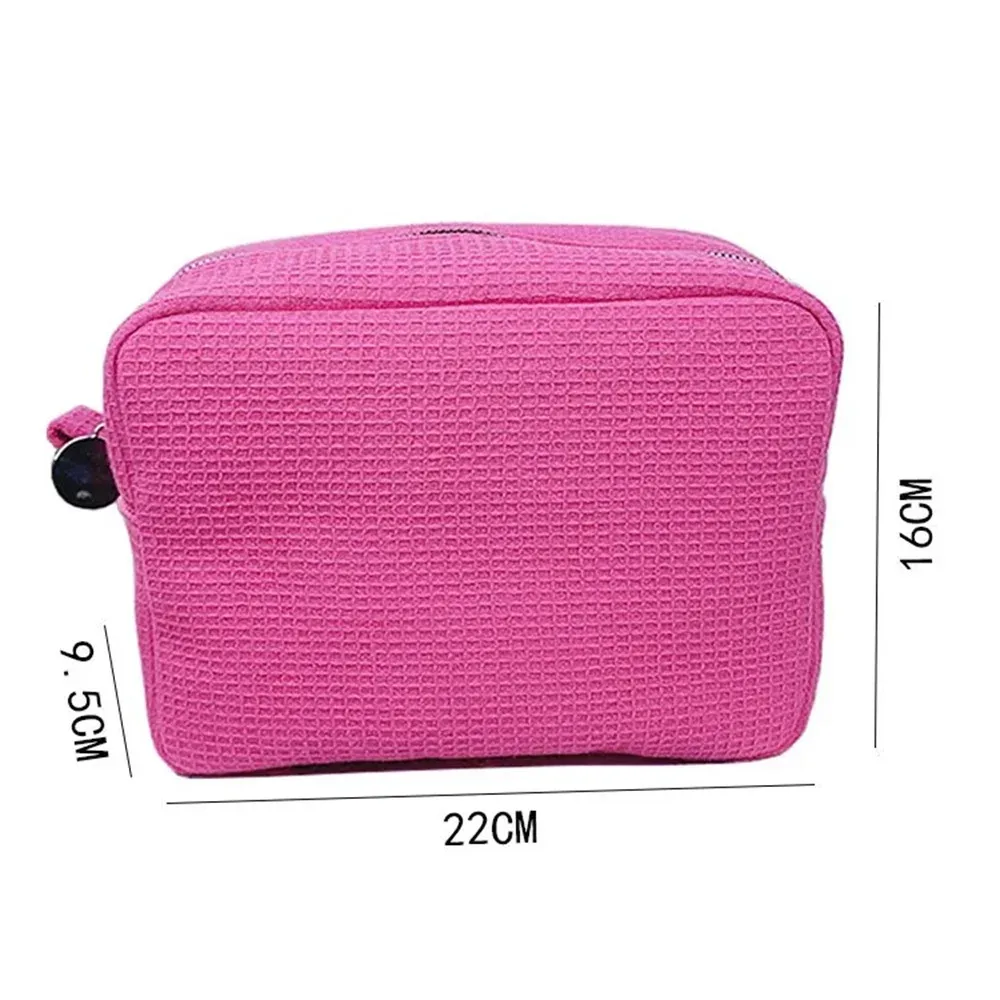 sac à cosmétiques gaufré avec nom brodé personnalisé, sac de rangement de voyage pour femmes, trousse de maquillage, cadeau d'anniversaire personnalisé pour dames, sac à main