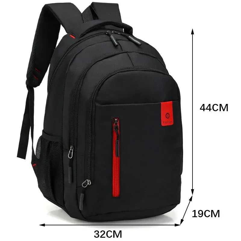 sac dos nylon hommes noir bleu orange grande capacité poche ouverte ceinture air informatique voyage école université travels