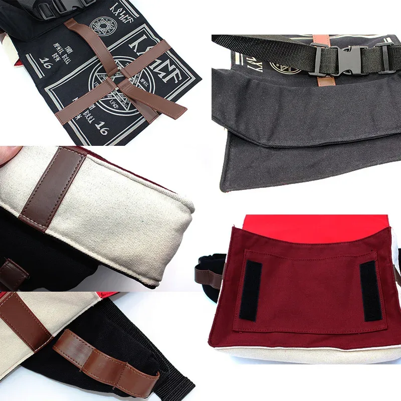 sac à bandoulière gothique en pu pour livre de sorts magiques, sac à dos tendance pour cosplay, réglable pour étudiants, nouveaux sacs à bandoulière rétro