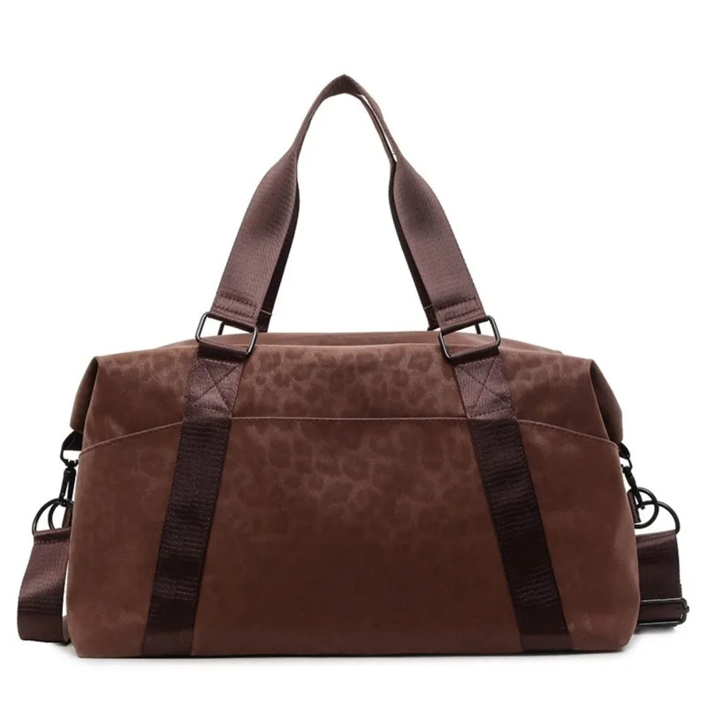 sac de voyage à imprimé léopard, sac de voyage imperméable avec sangle réglable, grande capacité, sac à main léger et multifonctionnel