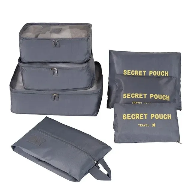 organisateur voyage sacs rangement polyester multifonction cube taille couleur variée usage bagages compression vêtements