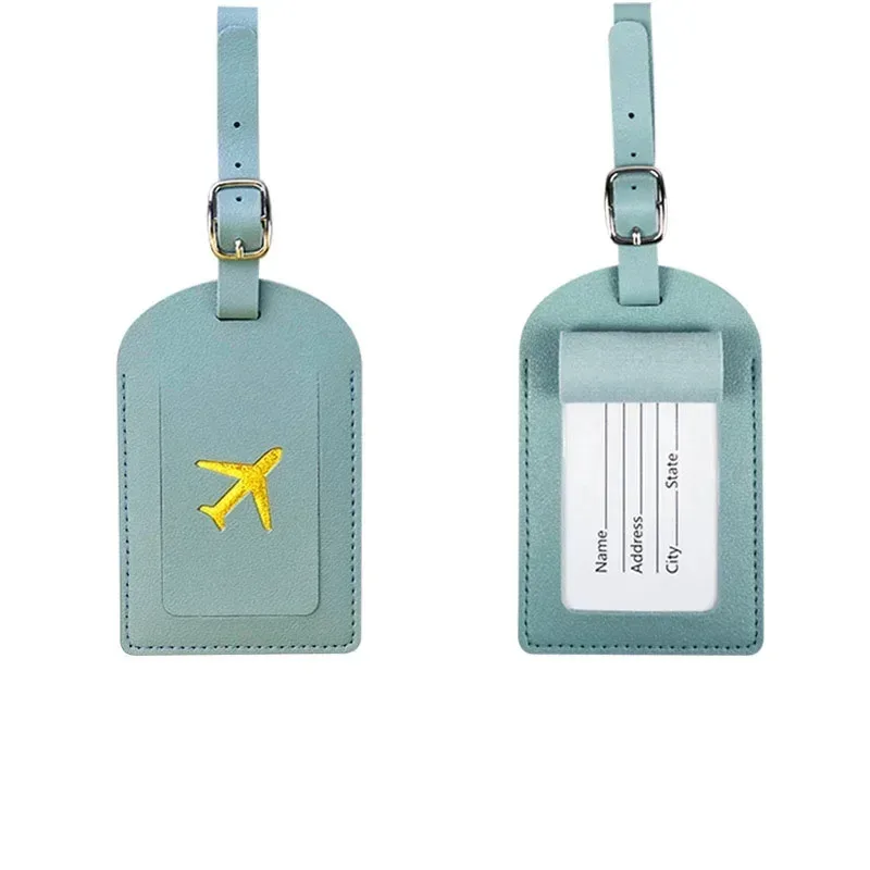 étiquette de bagage, accessoire de voyage pour femmes et hommes, étiquette d'adresse de valise d'avion, sac d'embarquement de bagages, nom d'identification, porte-adresse, 1 pièce