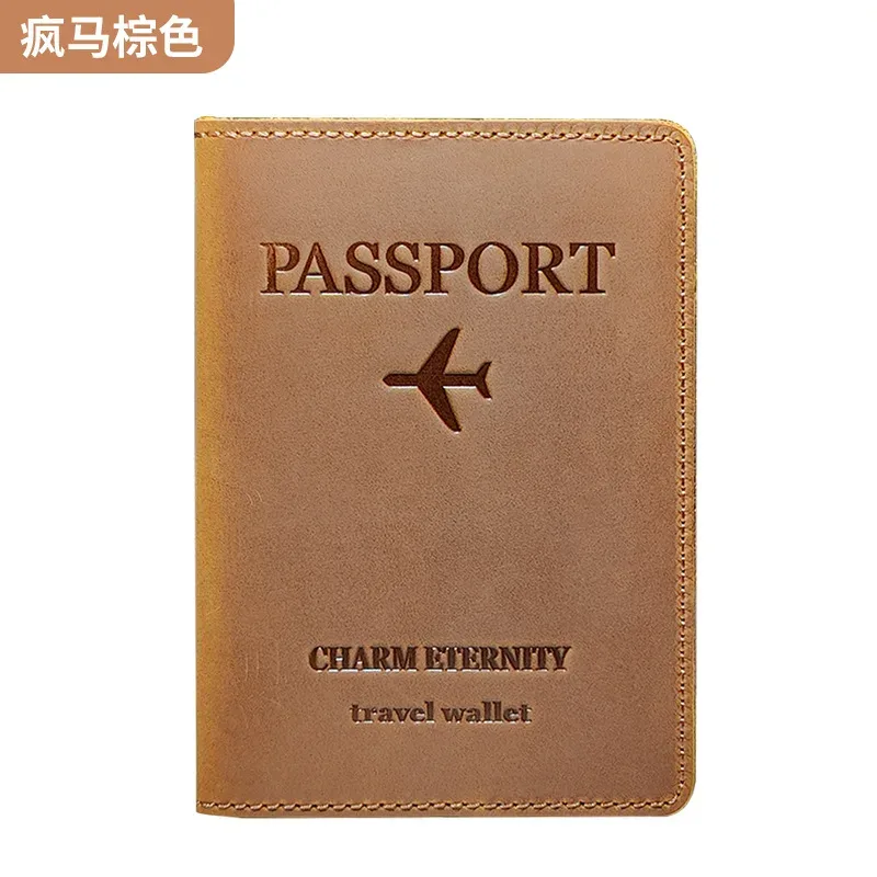 porte-passeport de voyage pour femmes et hommes, étui de voyage pour passeport, pochette fine en cuir, housse de passeport, portefeuille de voyage