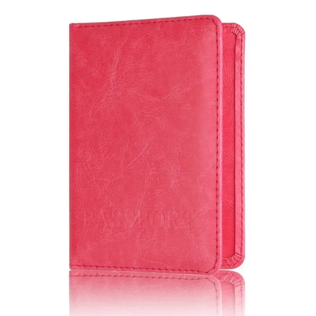 couverture universelle de passeport en cuir pu pour hommes et femmes, porte-passeport de voyage, sac de carte de crédit d'identité, portefeuille d'argent entier coloré, porte-billets