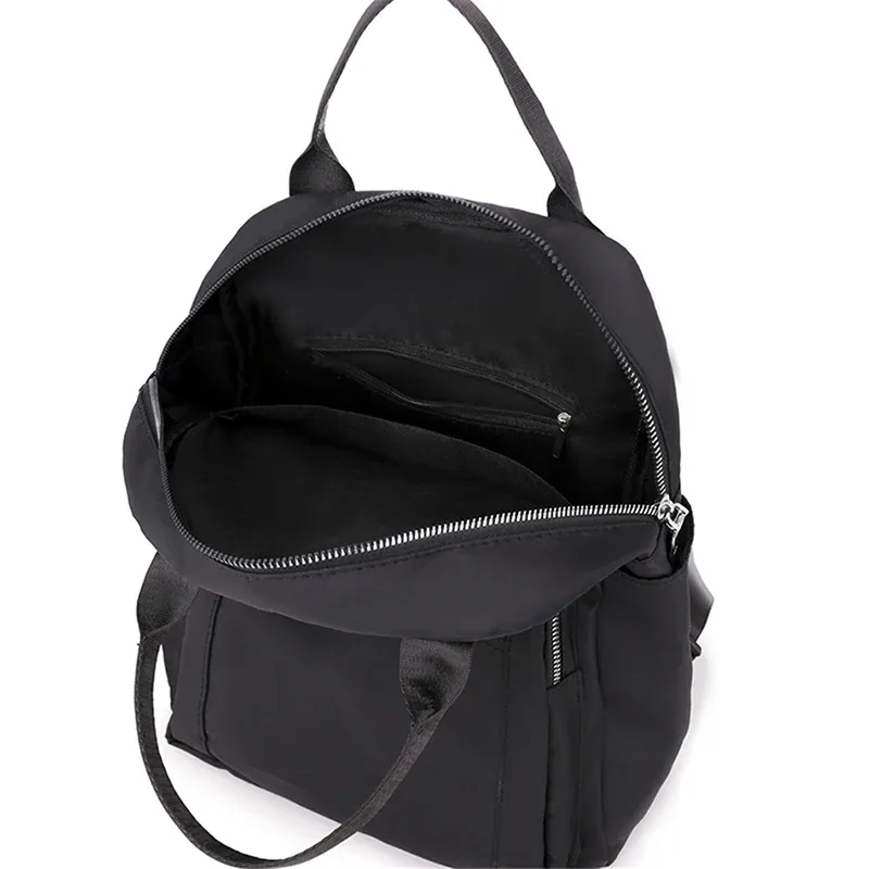 femmes sac à dos voyage décontracté imperméable oxford sacs à bandoulière femme grande capacité sac à main sac à dos noir sac à main école pack