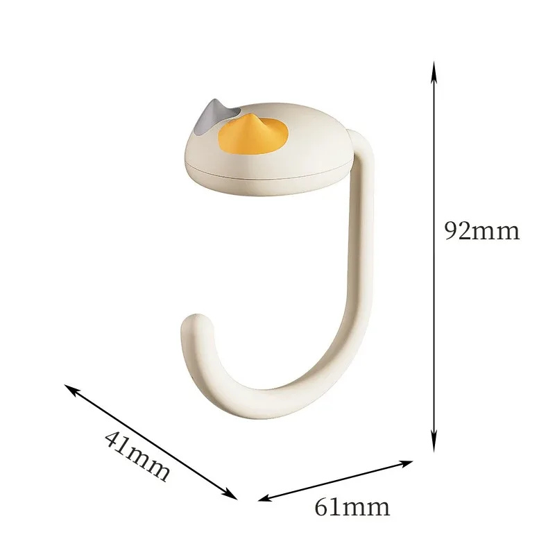 crochet sac clés ecouteurs petit sack support table bureau maison travail jaune blanc plastique durabilité transport facile installation