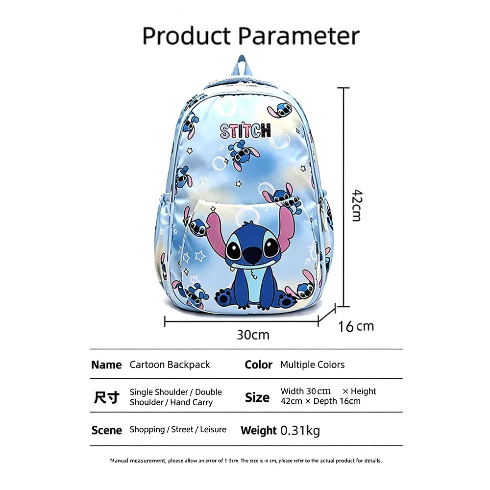 Sac à dos scolaire grande capacité à double bretelle, motif dessin animé, pour loisirs en extérieur, cadeau de collection charmant pour étudiants