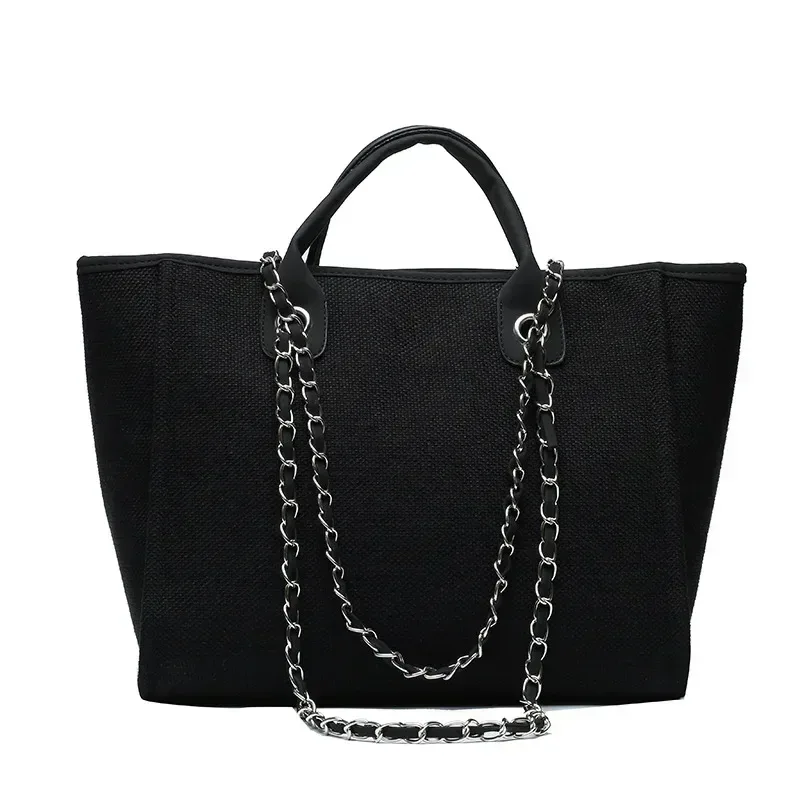 mode maquillage concepteur grandes femmes 2025 nouvelle mode coréenne décontracté grande capacité épaule bandoulière chaîne sac fourre-tout