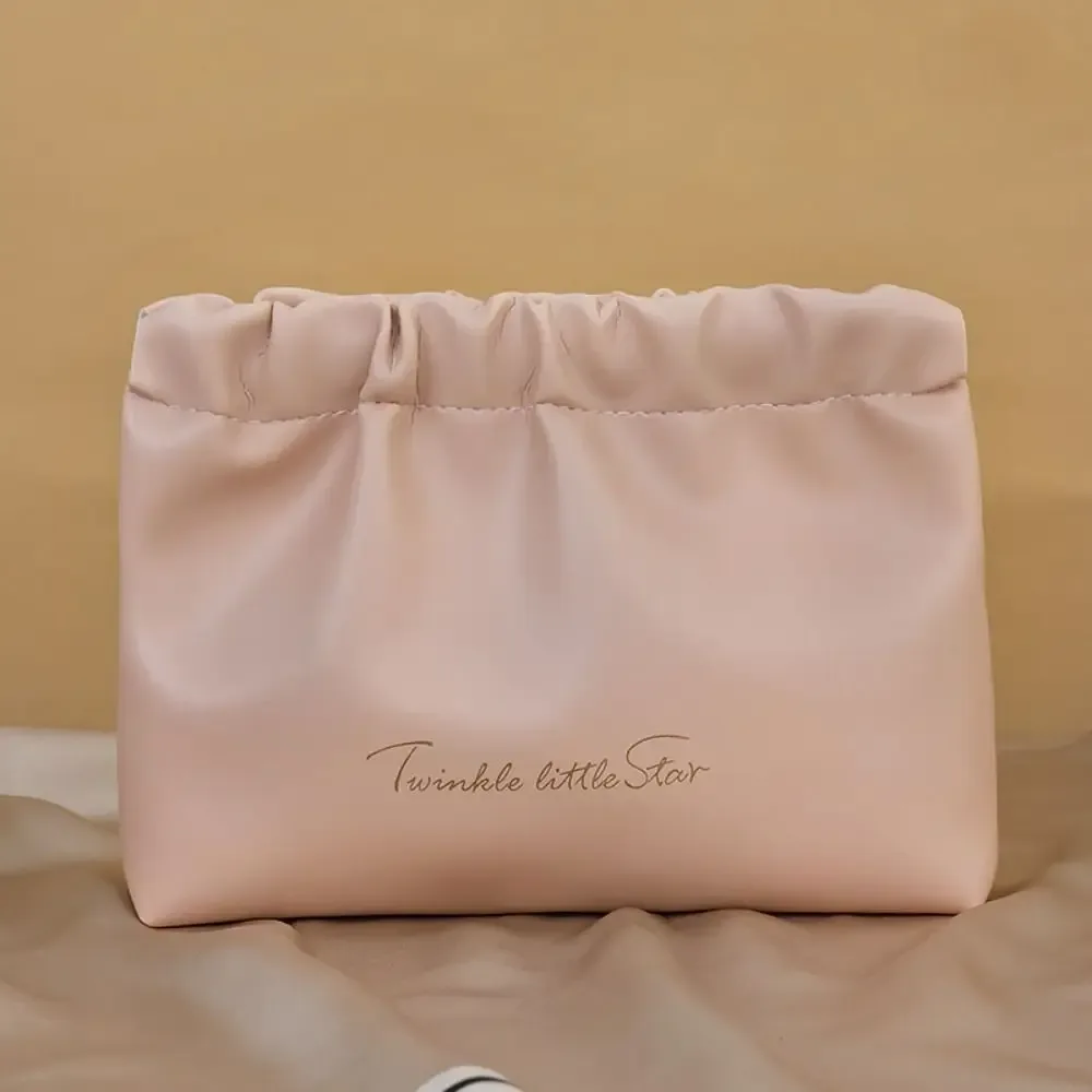 mini trousse de maquillage en cuir pu, sac de rangement, porte-monnaie, sac de rangement pour bijoux à fermeture automatique, sac à ressort, sac de voyage