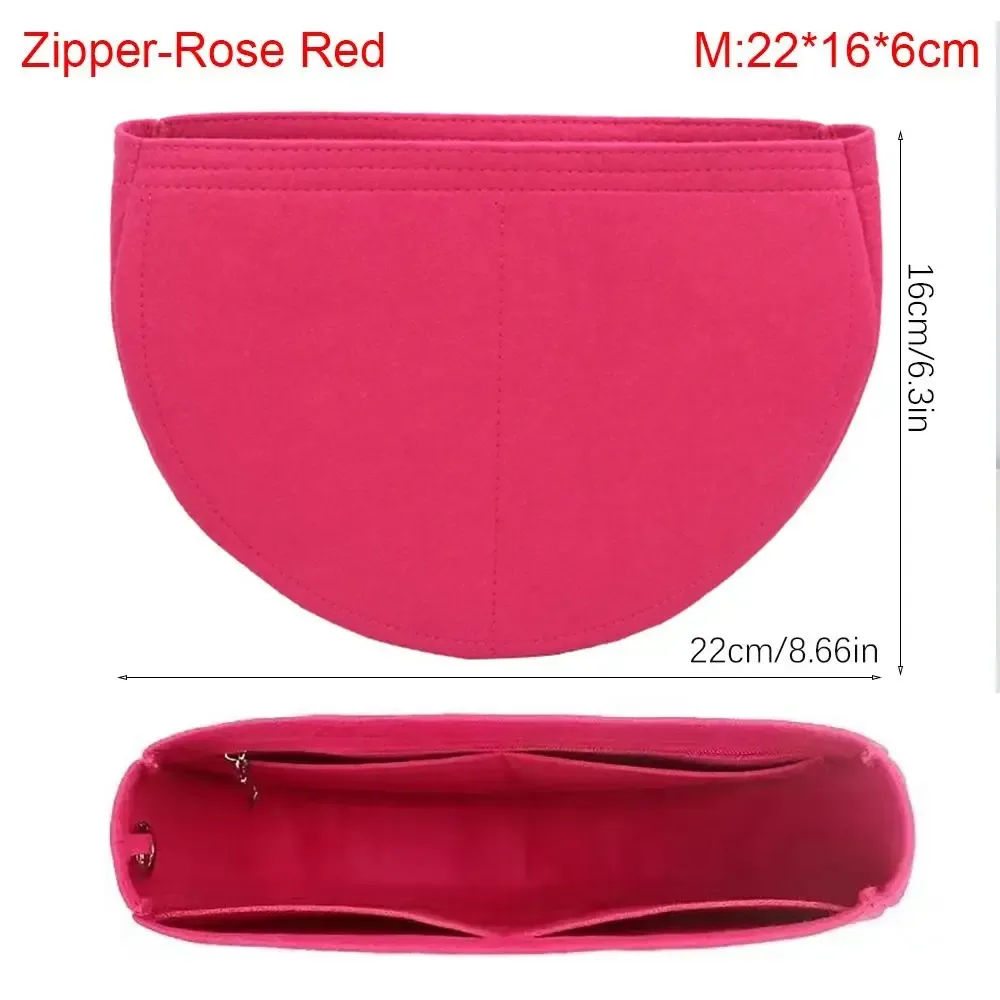 sac à main en feutre durable, insertion de sac, support d'organisation interne, sac de rangement portable, organisateur