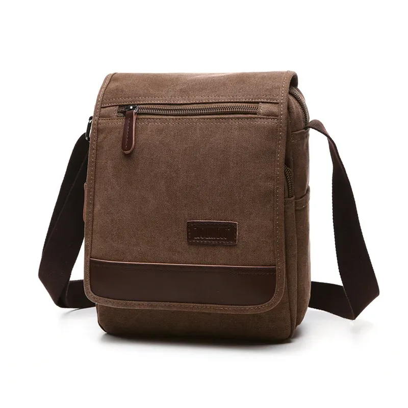 sacs à main de marque de créateur, sac messager de haute qualité, grande capacité, sac à bandoulière unisexe, petit sac carré en toile, sac d'école pour étudiants