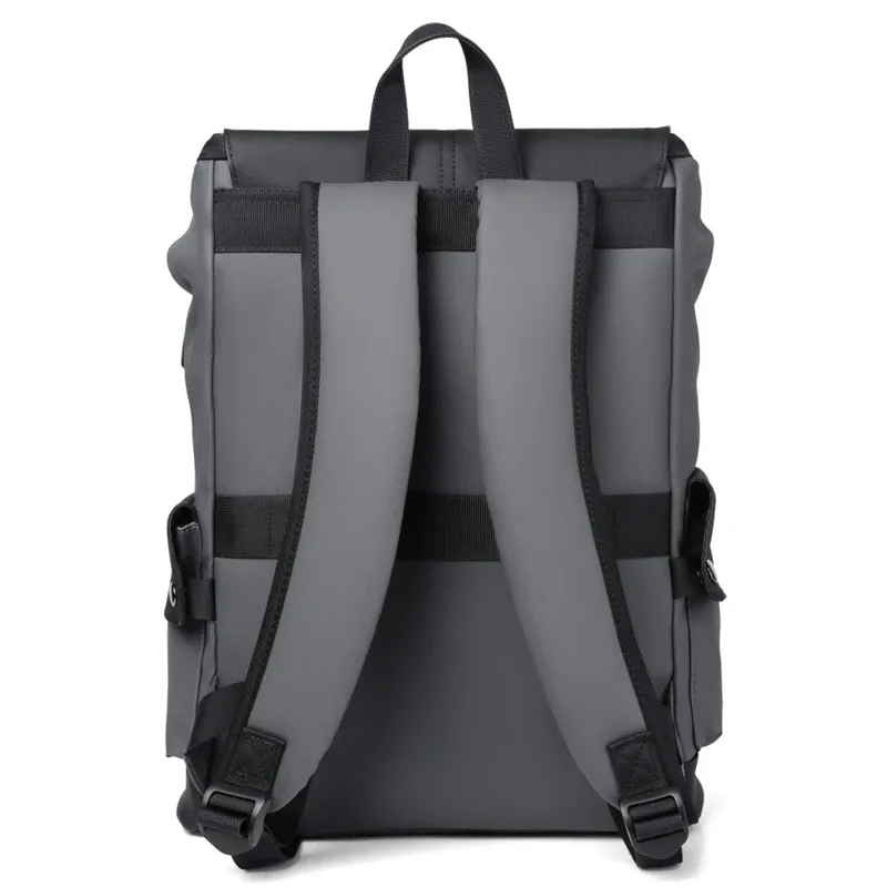haute qualité en cuir pu étanche hommes sac à dos pour ordinateur portable grand ordinateur sac à dos pour affaires urbain homme sac à dos usb charge