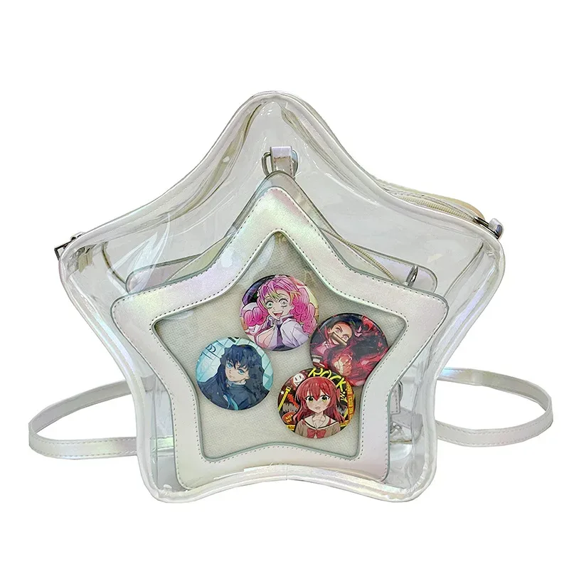 transparent étoile ita mochila épaule mochilas mujer multi-fonction sac sac à dos décontracté japon doux cool filles sacs pour femme