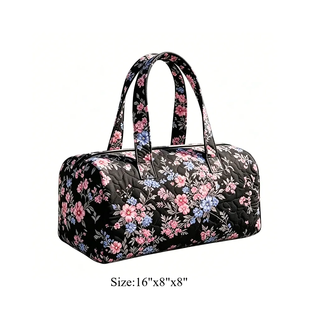 sac de voyage matelassé à imprimé chien teckel mignon, rayures arc-en-ciel, pour les amoureux des animaux, sac de week-end léger en polyester pour femmes et filles