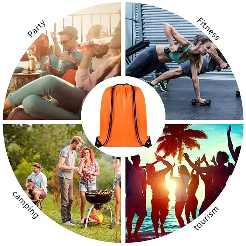 sac dos polyester personnalisable couleurs vives motif texte logo résistant eau usage sport voyage