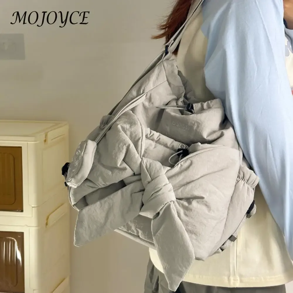 femmes maman maternité sac à dos grande capacité arc cordon sac à dos couleur unie sac à dos décontracté dames voyage sac à dos