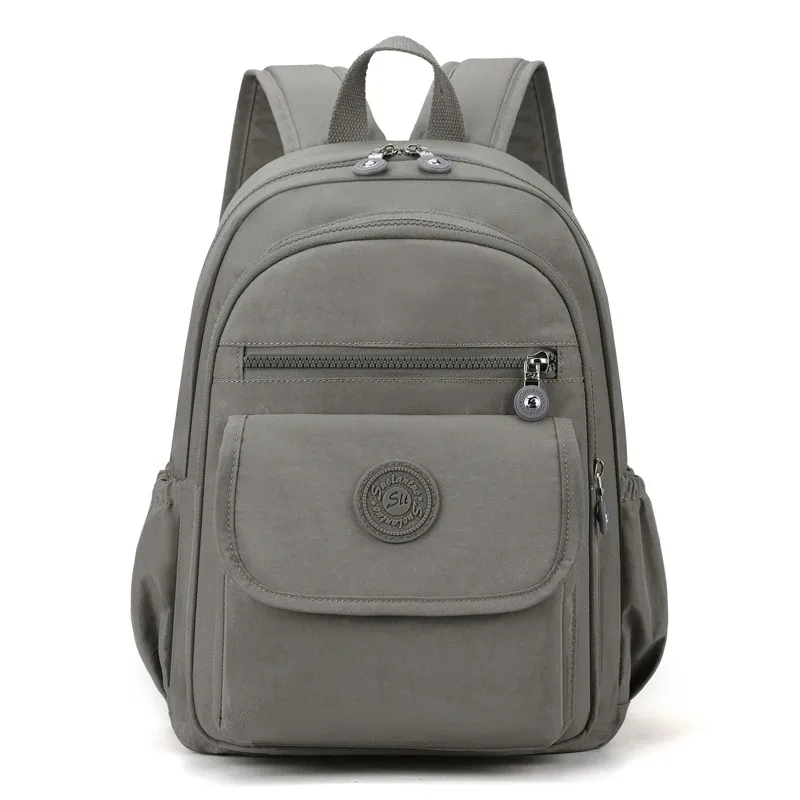 sac à dos de voyage noir élégant et léger pour femmes, grande capacité, avec bretelles réglables, pour l'école et les loisirs b
