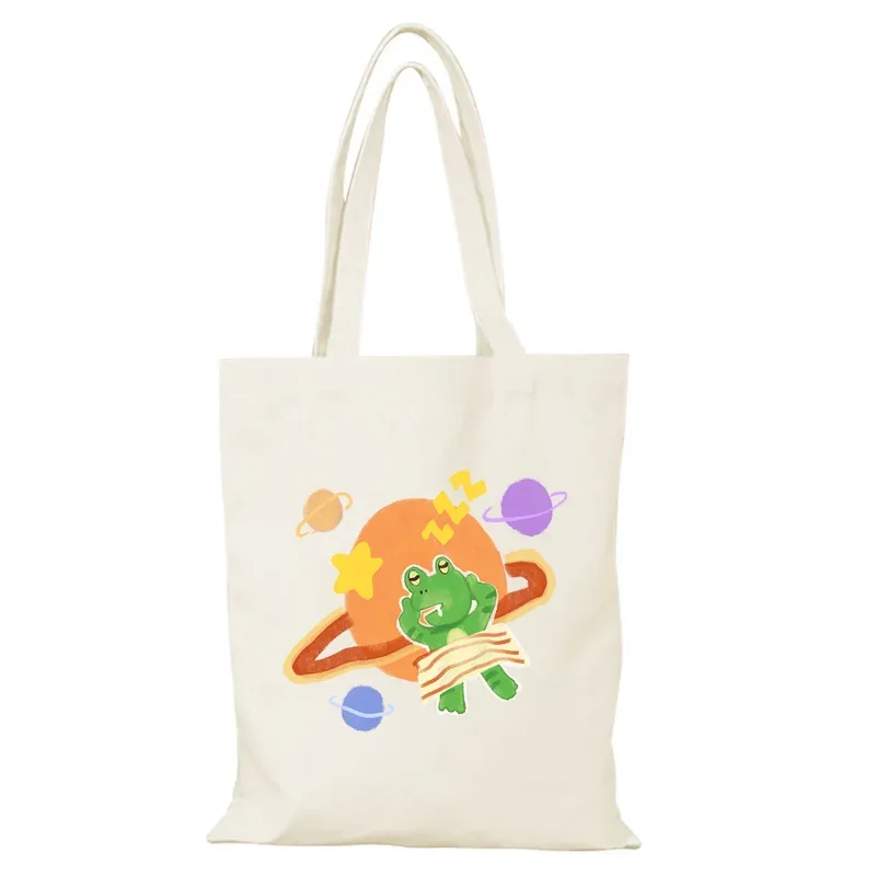 sac cadeau motif dessin animé nouveaux sacs à main le sac fourre-tout dame sacs sac à main femme eco shopper shopping plage tissu toile épaule