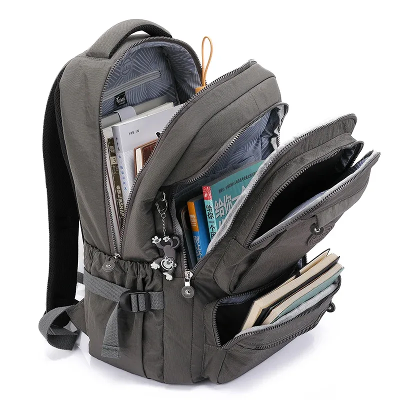 tegaote hommes sac à dos sac en nylon imperméable mâle avion voyage ordinateur portable sac à dos hommes grand élégant sac à dos léger