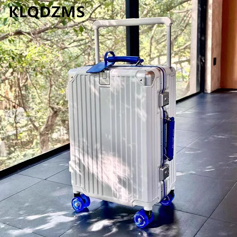 klqdzms bagage de voyage 24 "26" 28 "30 pouces boîtier de chariot de grande capacité pour femmes 20 "abs + étui d'embarquement pour pc valise de cabine pour hommes