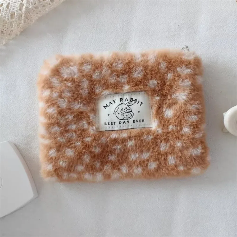 petite trousse de maquillage portable à motif de cerf, grande capacité, organisateur de voyage, pochette pour serviettes hygiéniques, porte-monnaie pour voyage, pour femmes