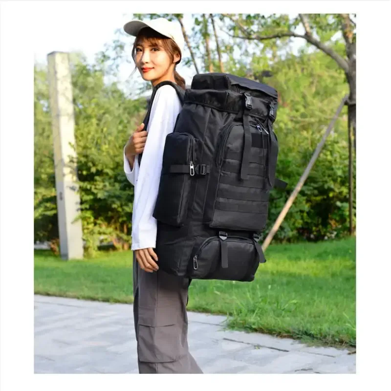 sac à dos de randonnée homefish 80l/100l, grand sac à dos de montagne, sac à dos tactique pour l'escalade, la randonnée, le camping et les voyages