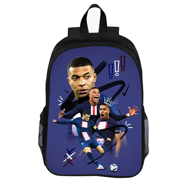 sac à dos de football grande capacité pour enfant, léger, idéal comme cadeau, sac à dos m-mbappé