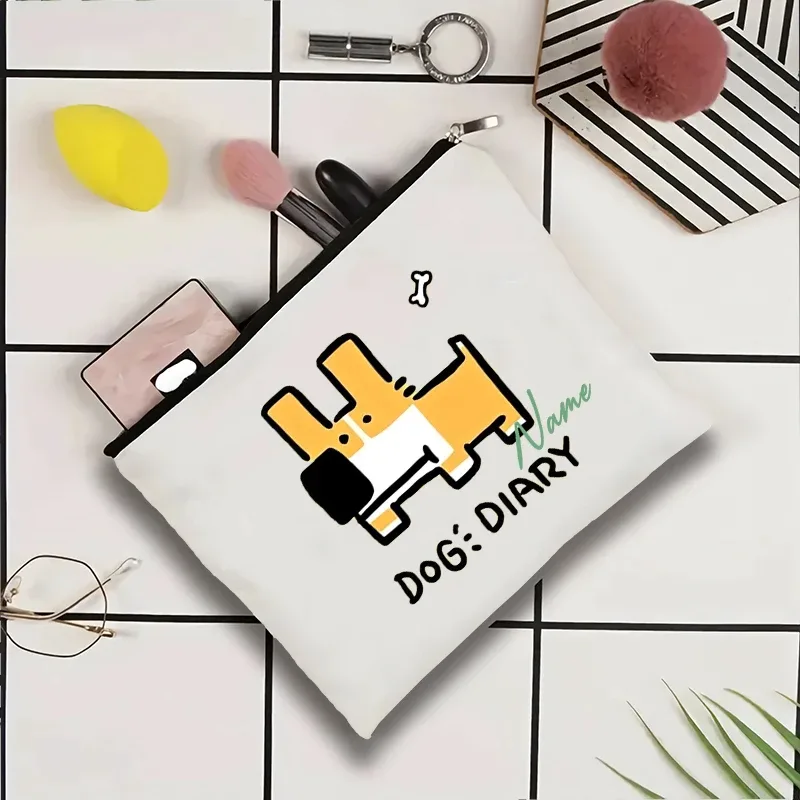 pochette de voyage personnalisée avec nom, pochette de maquillage pour mariage, pochette de maquillage pour fête, sac de maquillage en toile unique, organisateur de cadeaux pour femme