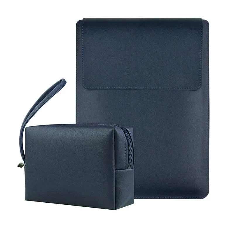 housse d'ordinateur portable de luxe 13-15 pouces avec support, personnalisable pour entreprise, simple, étanche, sacoche de protection, mini sac de rangement tendance