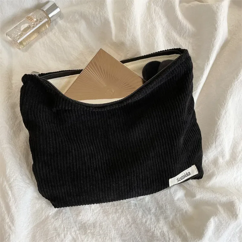 sac de maquillage grande capacité pour femme, trousse de toilette zippée pour activités quotidiennes et voyage