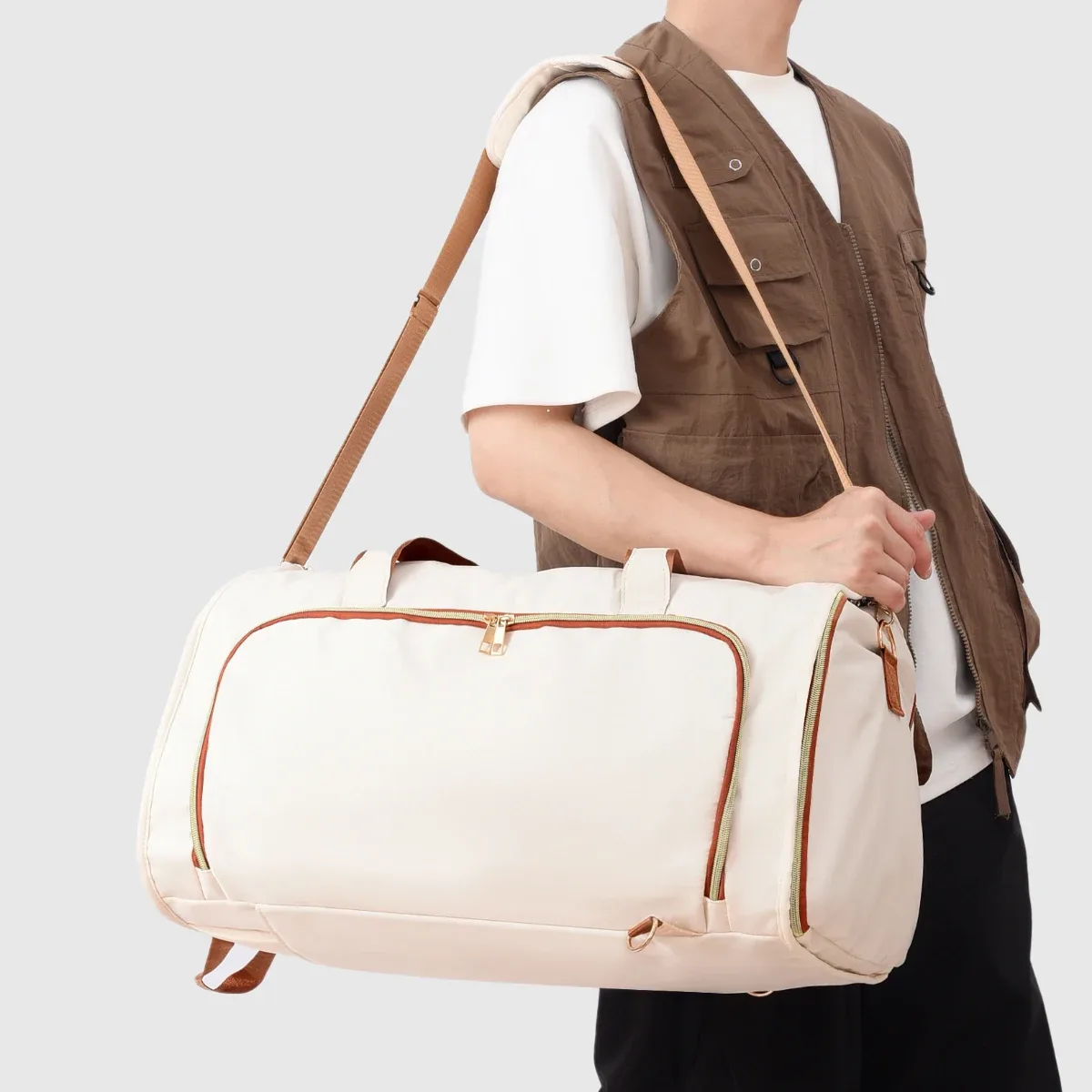 sac de voyage extra large, pochette pour hommes et femmes, sac de rangement matelassé, bagage à main, bagage à roulettes, bagage de déménagement, multi-usages