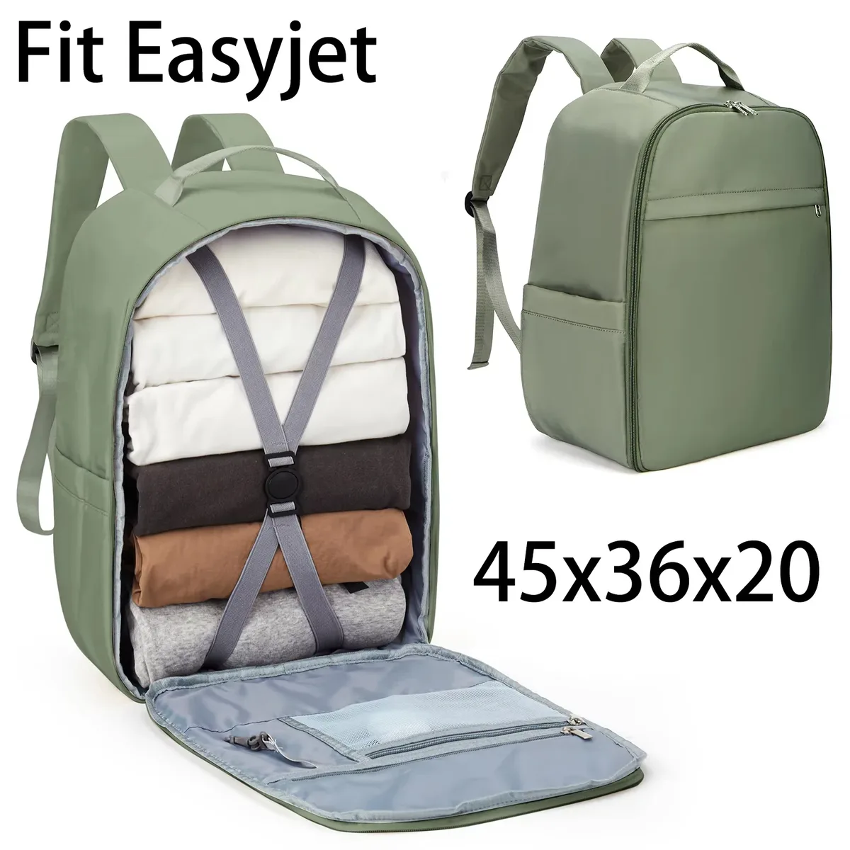 Sacoche Nylon Unisexe VertOlive Coton3D PocheIntérieure Grise Compartiments Porte Ordinateur Portable Bandoulières Arquées TravailVoyage